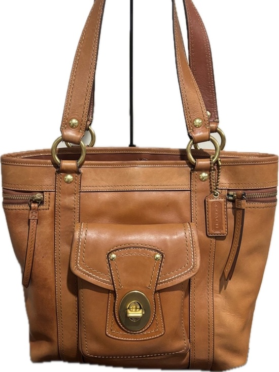 Coach Handbags - Vintage Coach 65th Anniversary Gigi Tote Whiskey Leather 11131